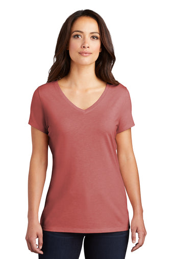 C21 Women's We Are Local 50/25/25 poly/combed ring spun cotton/rayon V-NECK