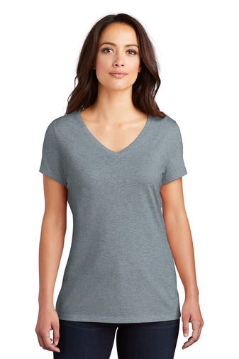 C21 Women's We Are Local 50/25/25 poly/combed ring spun cotton/rayon V-NECK
