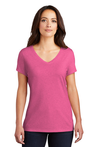 C21 Women's We Are Local 50/25/25 poly/combed ring spun cotton/rayon V-NECK