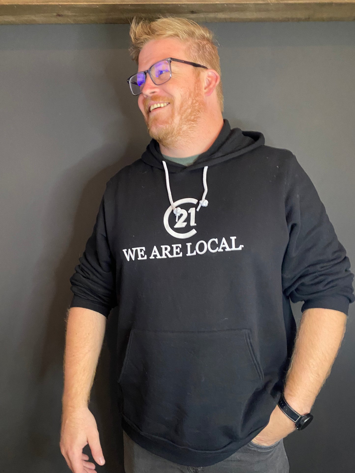 C21 Screen Printed We Are Local Hoodie