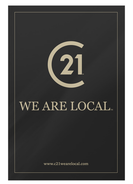AMAZING C21 WE ARE LOCAL 24x36 PVC WALL SIGN