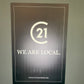 AMAZING C21 WE ARE LOCAL 24x36 PVC WALL SIGN